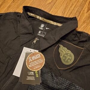 Nike Tennessee Titans Windbreaker Jacket Men XL Black‎ Salute to Service New